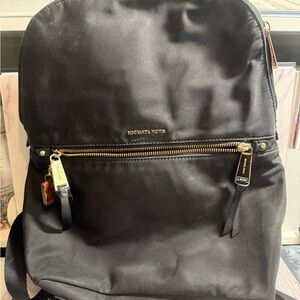 Michael Kors Black and Gold Backpack